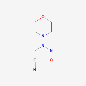 molecular formula C6H10N4O2 B1218522 (4-Morpholinylnitrosoamino)acetonitrile CAS No. 26687-79-6