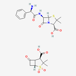 molecular formula C25H31N3O9S2 B1218523 Ampicillin sodium and sulbactam sodium CAS No. 94935-63-4
