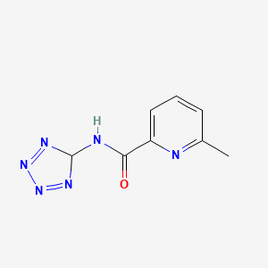 molecular formula C8H8N6O B1218524 6-Methyl-N-(1H-tetrazol-5-yl)-2-pyridinecarboxamide CAS No. 83282-08-0