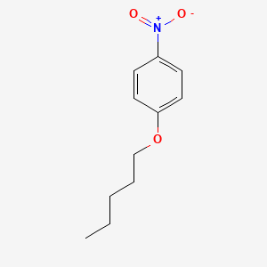 molecular formula C11H15NO3 B1218527 p-Pentyloxynitrobenzene CAS No. 63469-11-4