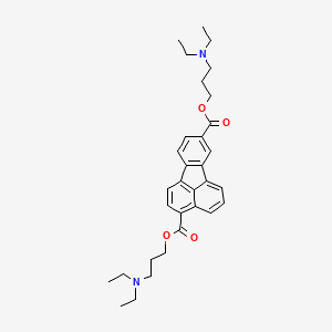 molecular formula C32H40N2O4 B1218532 Bis[3-(diethylamino)propyl] fluoranthene-3,8-dicarboxylate CAS No. 63908-14-5