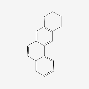 molecular formula C18H16 B1218534 8,9,10,11-Tetrahydrobenz(a)anthracene CAS No. 67064-62-4