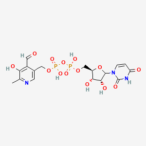 molecular formula C17H21N3O14P2 B1218538 Uridine diphosphopyridoxal CAS No. 97654-04-1