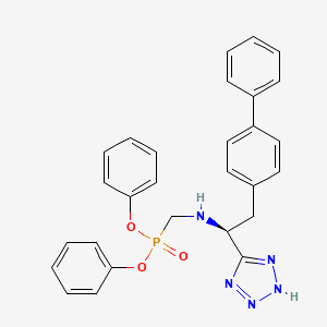 2-Biphenyl-4-yl-1-(1H-tetrazol-5-yl)ethylaminoethyl phosphonic acid