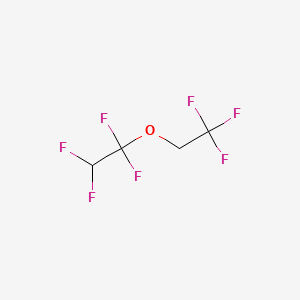 molecular formula C4H3F7O B1218544 1,1,2,2-Tetrafluoroethyl 2,2,2-trifluoroethyl ether CAS No. 406-78-0