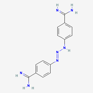 molecular formula C14H15N7 B1218545 Diminazene CAS No. 536-71-0