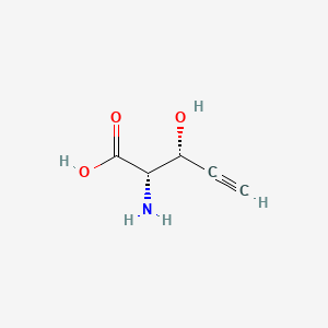molecular formula C5H7NO3 B1218548 beta-Ethynylserine CAS No. 64918-85-0