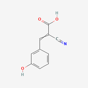 molecular formula C10H7NO3 B1218553 2-Cyano-3-(3-hydroxyphenyl)acrylic Acid CAS No. 54673-07-3