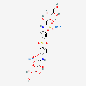 molecular formula C24H34N2Na2O18S3 B1218554 Glucosulfone sodium CAS No. 554-18-7