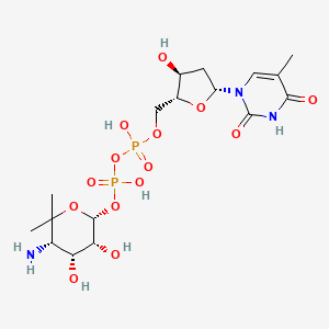 dTDP-4-amino-4,6-dideoxy-5-C-methyl-L-mannose