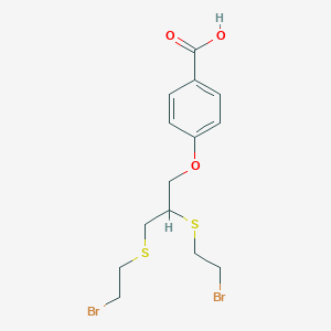 p-(2,3-Di(2-bromoethylthio)-n-propyloxy)benzoic acid