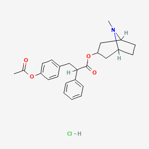 molecular formula C25H30ClNO4 B1218559 Tropafen CAS No. 4241-47-8