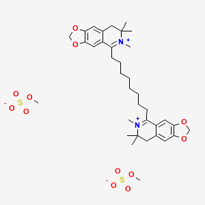 methyl sulfate;6,7,7-trimethyl-5-[8-(6,7,7-trimethyl-8H-[1,3]dioxolo[4,5-g]isoquinolin-6-ium-5-yl)octyl]-8H-[1,3]dioxolo[4,5-g]isoquinolin-6-ium