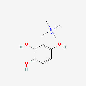 molecular formula C10H16NO3+ B1218574 N,N,N-Trimethyl-2,3,6-trihydroxybenzenemethanaminium 