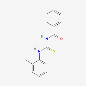 molecular formula C15H14N2OS B12185778 3-Benzoyl-1-(o-tolyl)-2-thiourea CAS No. 4949-88-6