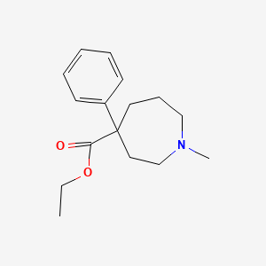 molecular formula C16H23NO2 B1218578 Ethoheptazine CAS No. 77-15-6
