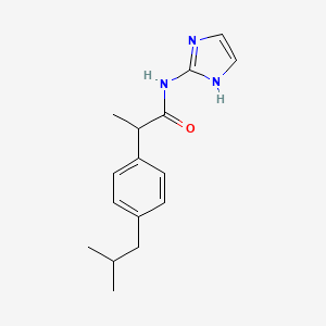 molecular formula C16H21N3O B12185812 N-(1H-imidazol-2-yl)-2-[4-(2-methylpropyl)phenyl]propanamide 