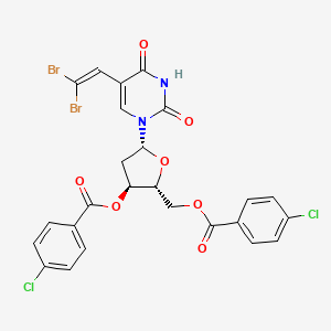 molecular formula C25H18Br2Cl2N2O7 B1218585 Dcb-dbvdu CAS No. 110326-07-3