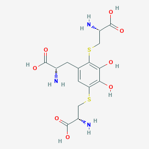 molecular formula C15H21N3O8S2 B1218588 2,5-S,S-Dicysteinyldopa CAS No. 57954-84-4