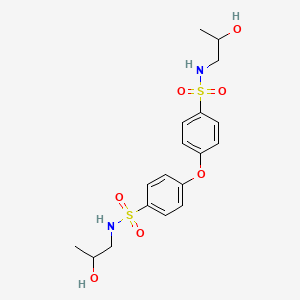 molecular formula C18H24N2O7S2 B12185920 (2-Hydroxypropyl){[4-(4-{[(2-hydroxypropyl)amino]sulfonyl}phenoxy)phenyl]sulfo nyl}amine 