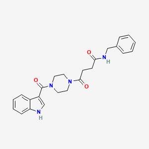 molecular formula C24H26N4O3 B12185965 N-benzyl-4-[4-(1H-indol-3-ylcarbonyl)piperazin-1-yl]-4-oxobutanamide 