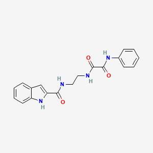molecular formula C19H18N4O3 B12185991 N-{2-[(1H-indol-2-ylcarbonyl)amino]ethyl}-N'-phenylethanediamide 