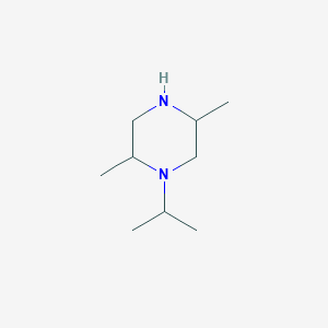 molecular formula C9H20N2 B121860 2,5-Dimethyl-1-(propan-2-yl)piperazine CAS No. 143526-64-1