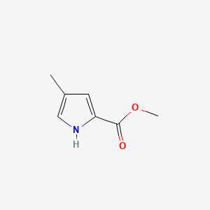 molecular formula C7H9NO2 B1218618 methyl 4-methyl-1H-pyrrole-2-carboxylate CAS No. 34402-78-3
