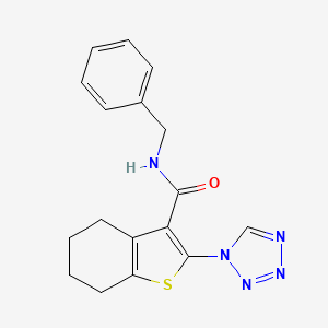molecular formula C17H17N5OS B12186298 N-benzyl-2-(1H-tetrazol-1-yl)-4,5,6,7-tetrahydro-1-benzothiophene-3-carboxamide 