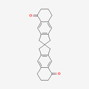 molecular formula C25H24O2 B1218631 2,2'-spirobi[3,6,7,8-tetrahydro-1H-cyclopenta[g]naphthalene]-5,5'-dione 