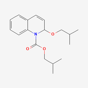 molecular formula C18H25NO3 B1218641 Isobutyl 2-isobutoxyquinoline-1(2H)-carboxylate CAS No. 38428-14-7