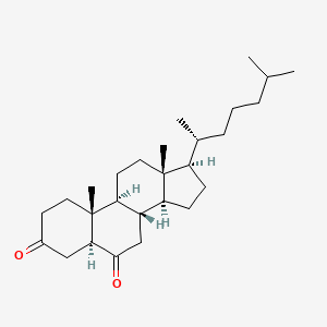 molecular formula C27H44O2 B1218642 5alpha-Cholestane-3,6-dione CAS No. 2243-09-6