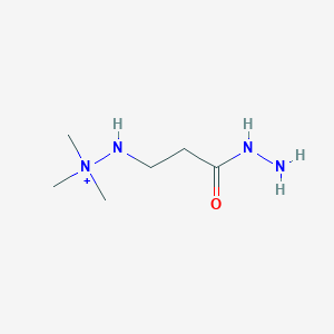 molecular formula C6H17N4O+ B12186510 Hydrazinium, 2-(3-hydrazinyl-3-oxopropyl)-1,1,1-trimethyl- CAS No. 760117-60-0