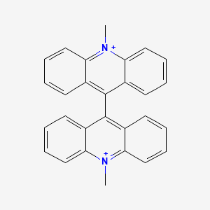 molecular formula C28H22N2+2 B1218655 Lucigenin CAS No. 22103-92-0