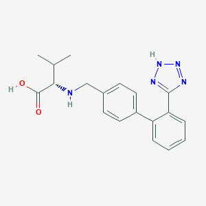 molecular formula C19H21N5O2 B121866 (S)-2-(((2'-(2H-Tetrazol-5-yl)-[1,1'-biphenyl]-4-yl)methyl)amino)-3-methylbutanoic acid CAS No. 676129-92-3