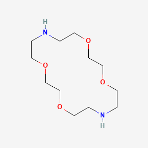 molecular formula C12H26N2O4 B1218665 1,4,10,13-Tetraoxa-7,16-diazacyclooctadecane CAS No. 23978-55-4