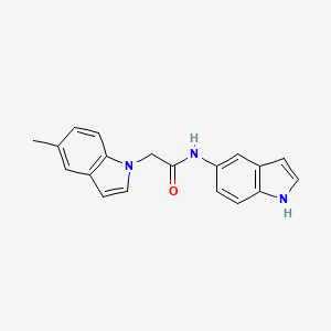 molecular formula C19H17N3O B12186678 N-(1H-indol-5-yl)-2-(5-methyl-1H-indol-1-yl)acetamide 