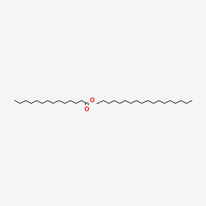molecular formula C32H64O2 B1218668 Tetradecanoic acid, octadecyl ester CAS No. 3234-81-9