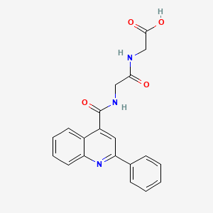molecular formula C20H17N3O4 B12186692 N-[(2-phenylquinolin-4-yl)carbonyl]glycylglycine 