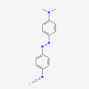 molecular formula C15H14N4S B1218674 4-((4-Isothiocyanatophenyl)azo)-N,N-dimethylaniline CAS No. 7612-98-8