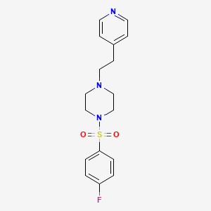 molecular formula C17H20FN3O2S B12186790 1-(4-Fluorobenzenesulfonyl)-4-[2-(pyridin-4-yl)ethyl]piperazine 