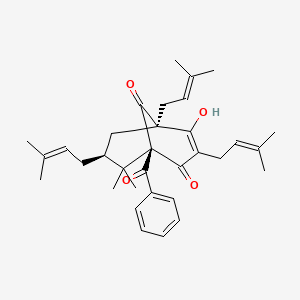 molecular formula C33H42O4 B1218680 Nemorosone 