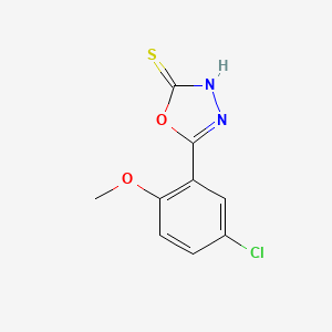 5-(5-chloro-2-methoxyphenyl)-3H-1,3,4-oxadiazole-2-thione