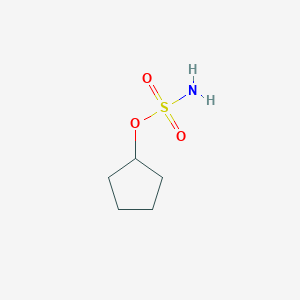 molecular formula C5H11NO3S B1218691 Cyclopentyl sulfamate CAS No. 6053-67-4