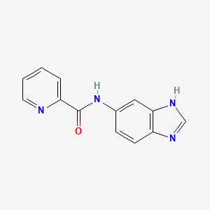 molecular formula C13H10N4O B12186948 N-(1H-benzimidazol-5-yl)pyridine-2-carboxamide 