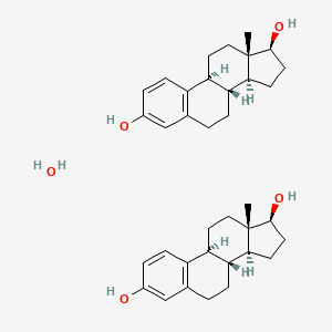 molecular formula C36H50O5 B1218696 Estradiol hemihydrate CAS No. 35380-71-3