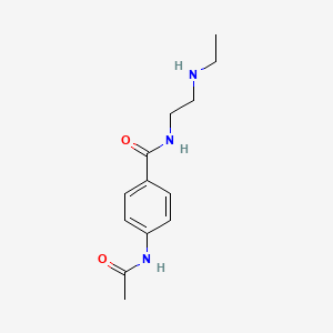 molecular formula C13H19N3O2 B1218697 Desethyl-N-acetylprocainamide CAS No. 72040-49-4