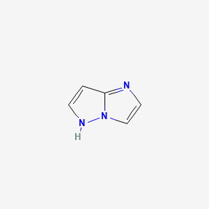 molecular formula C5H5N3 B1218700 1H-Imidazo[1,2-b]pyrazole CAS No. 251-80-9