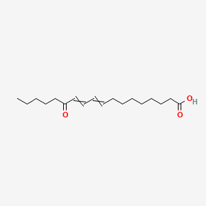 molecular formula C18H30O3 B1218702 13-oxooctadeca-9,11-dienoic acid 