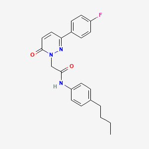 molecular formula C22H22FN3O2 B12187128 N-(4-butylphenyl)-2-(3-(4-fluorophenyl)-6-oxopyridazin-1(6H)-yl)acetamide 